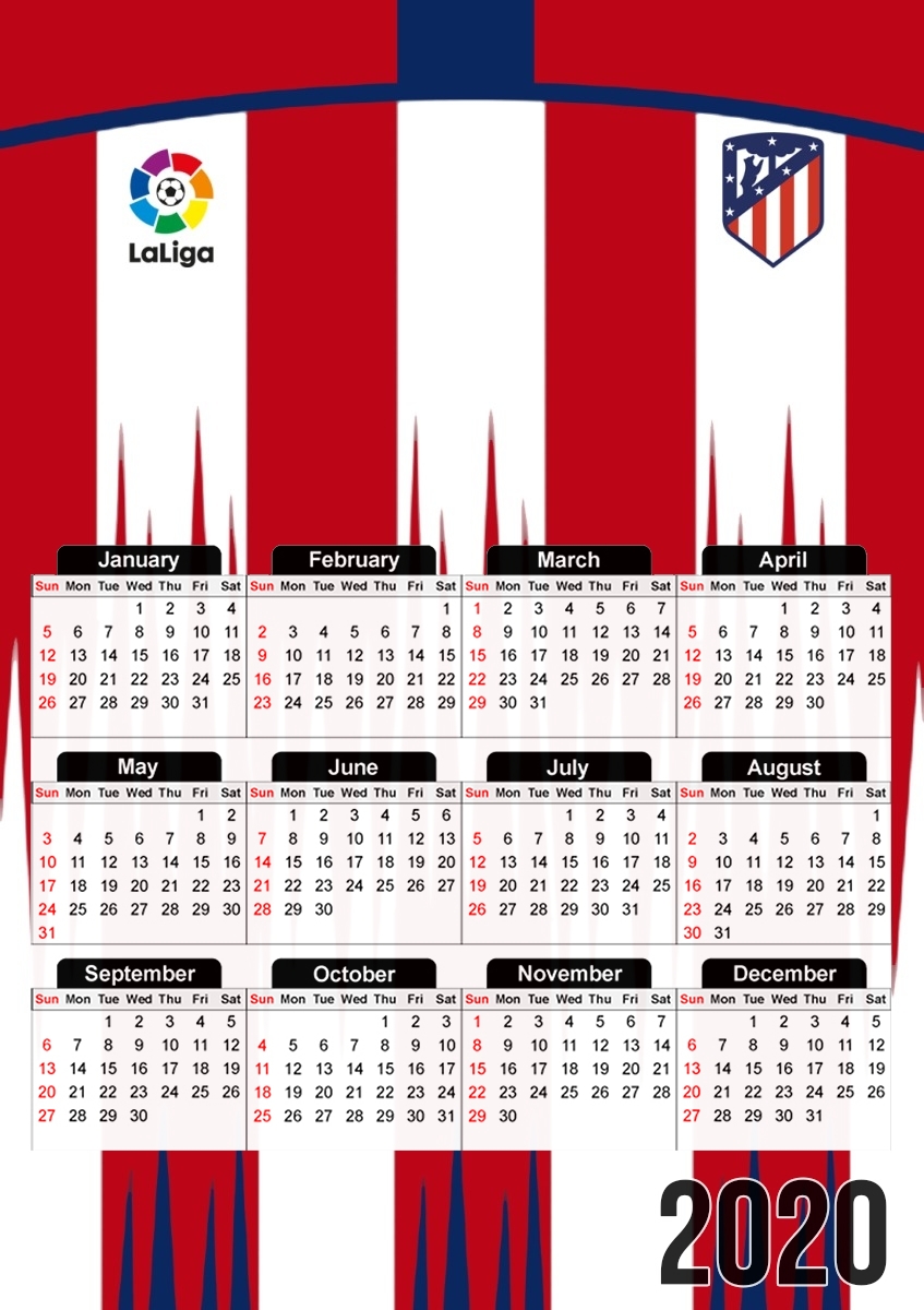  Atletico madrid for A3 Photo Calendar 30x43cm