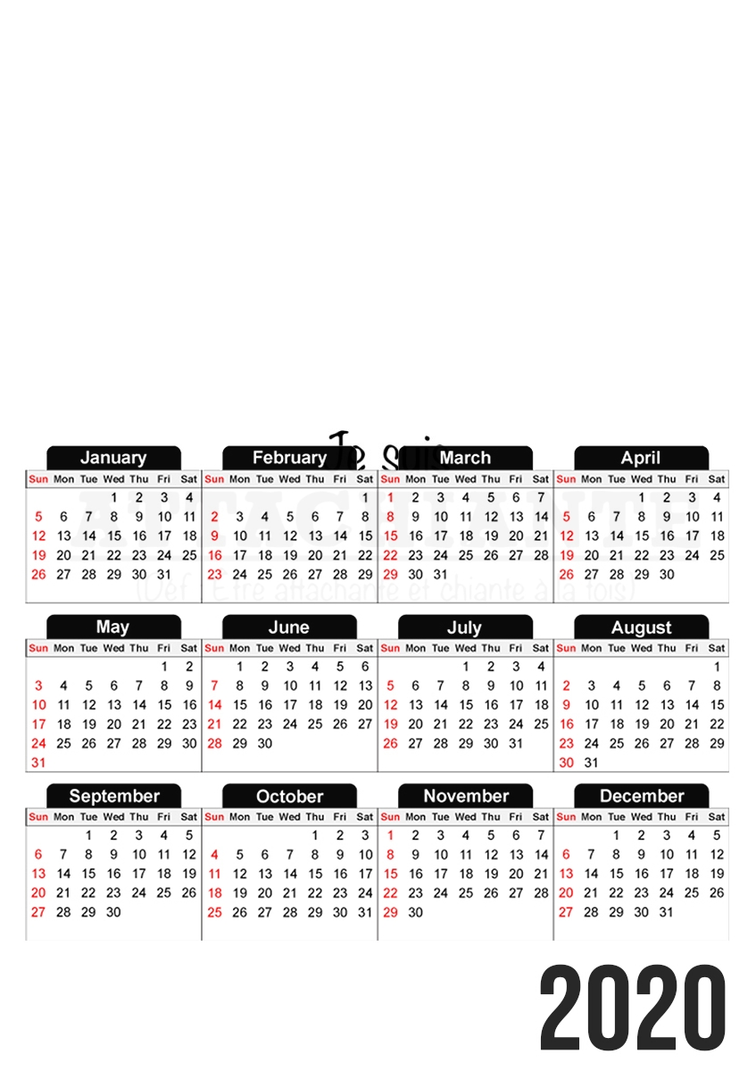  Attachiante Definition for A3 Photo Calendar 30x43cm