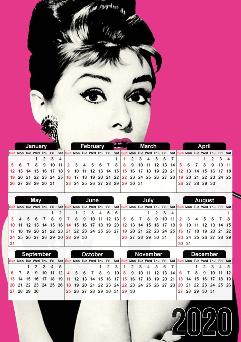  audrey hepburn for A3 Photo Calendar 30x43cm