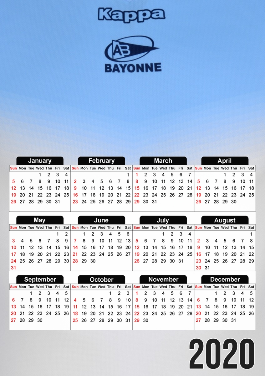  aviron bayonnais for A3 Photo Calendar 30x43cm