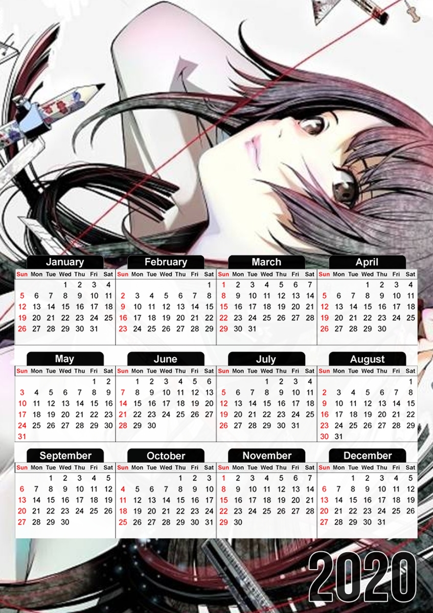  Bakemonogatari School for A3 Photo Calendar 30x43cm