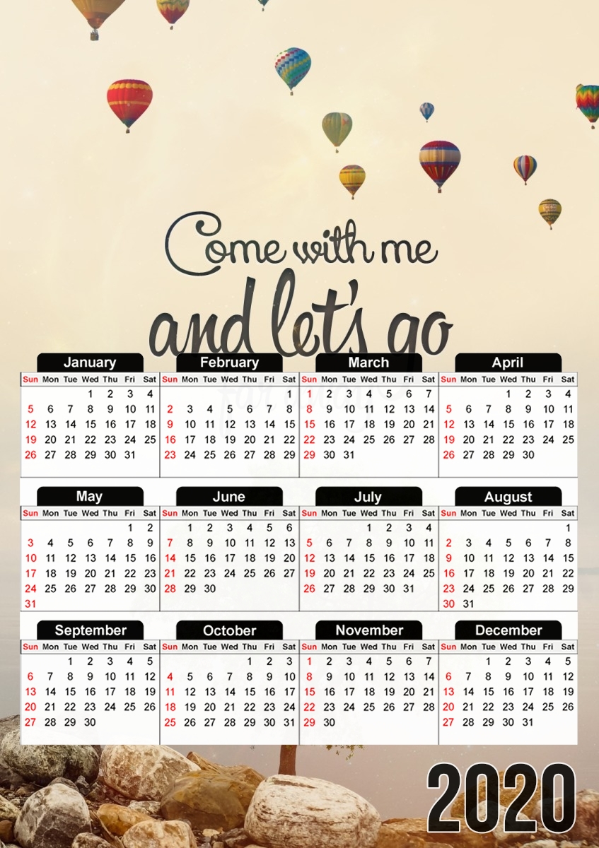  Ballons for A3 Photo Calendar 30x43cm