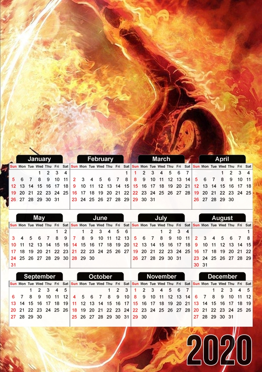  Balrog Fire Demon for A3 Photo Calendar 30x43cm