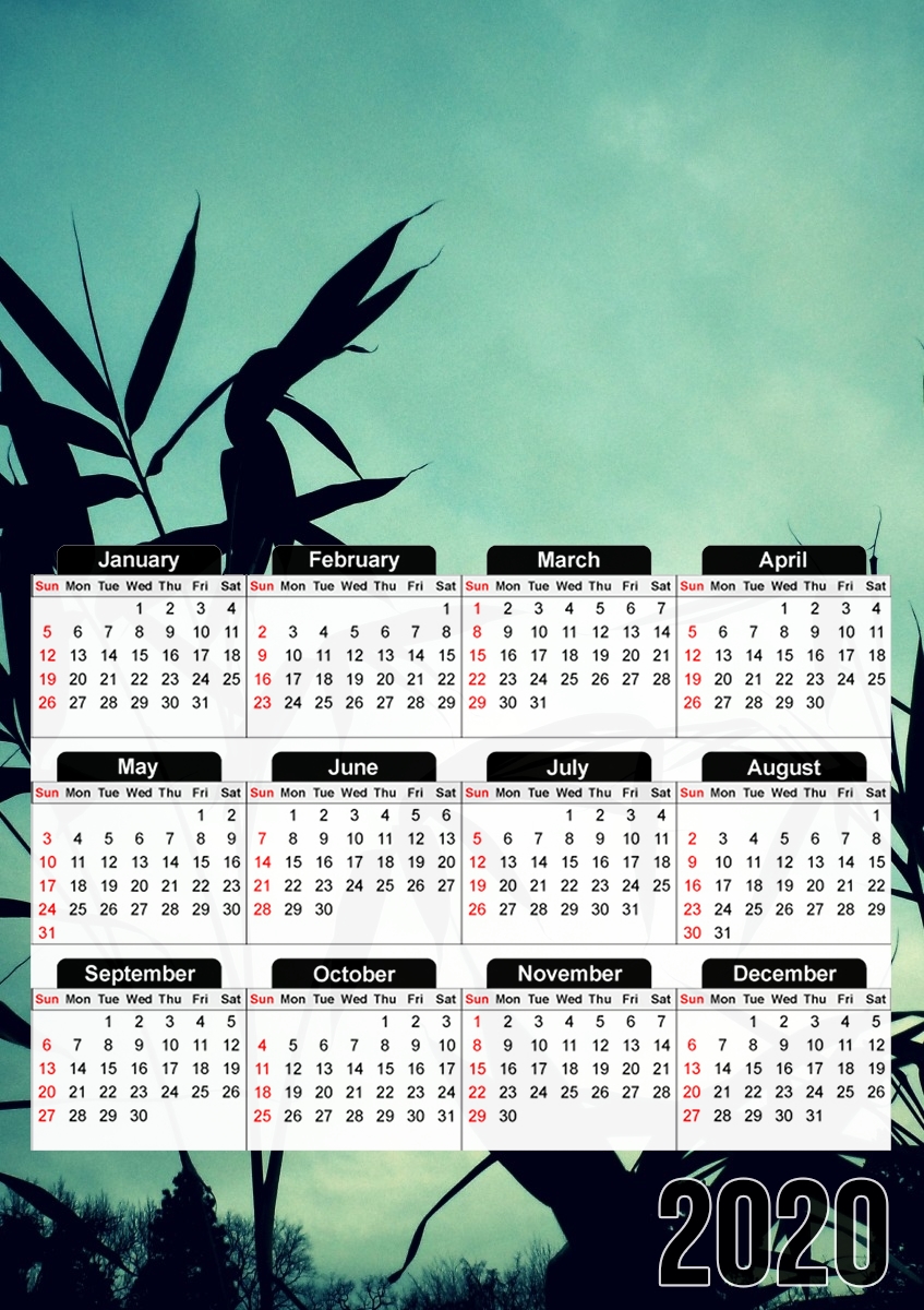  Bamboo in the Nature for A3 Photo Calendar 30x43cm