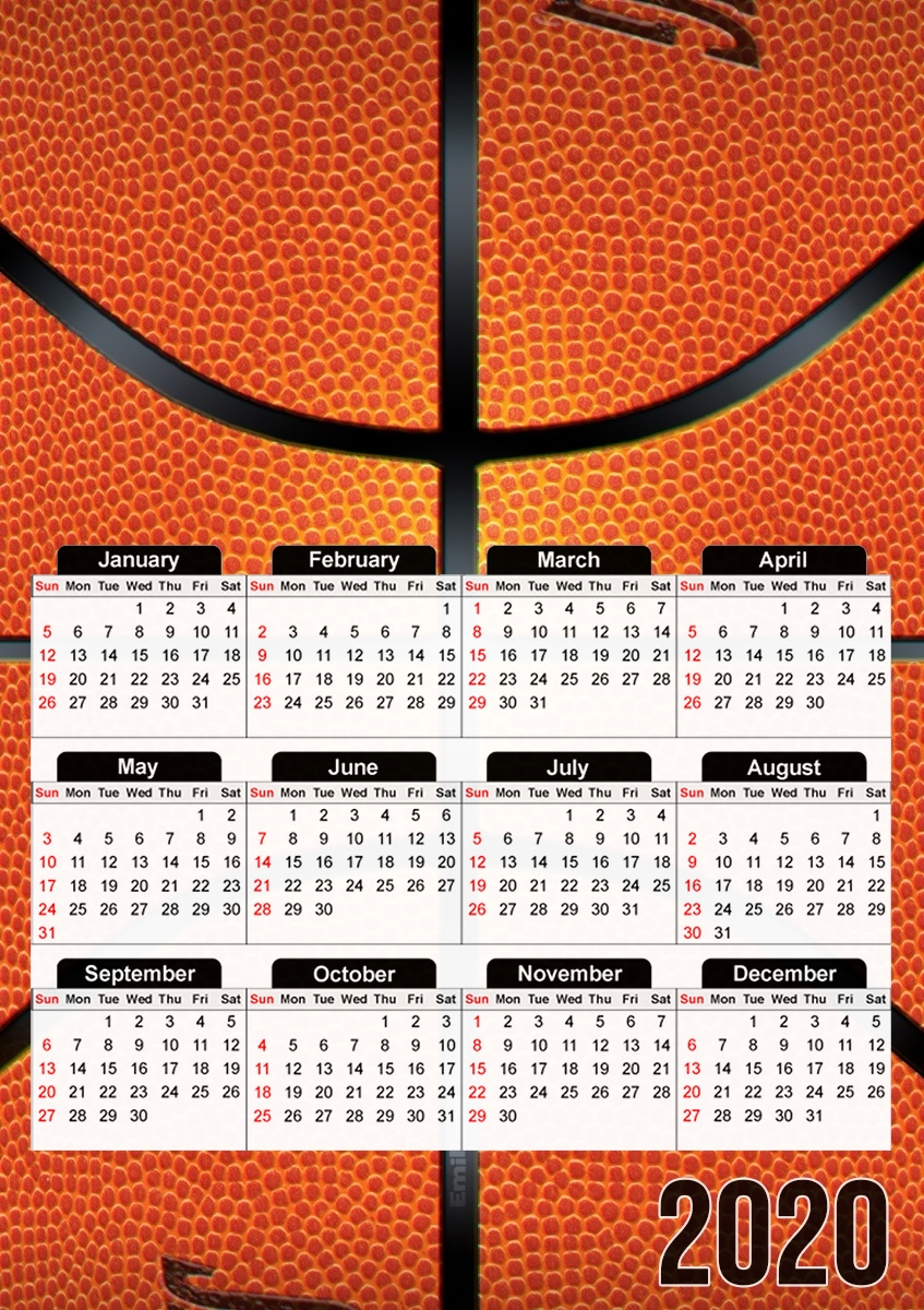  BasketBall  for A3 Photo Calendar 30x43cm