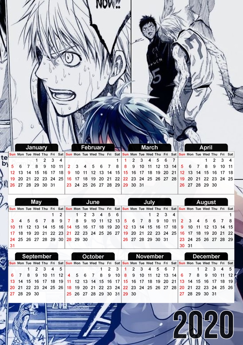  Basketball who plays Kuroko for A3 Photo Calendar 30x43cm