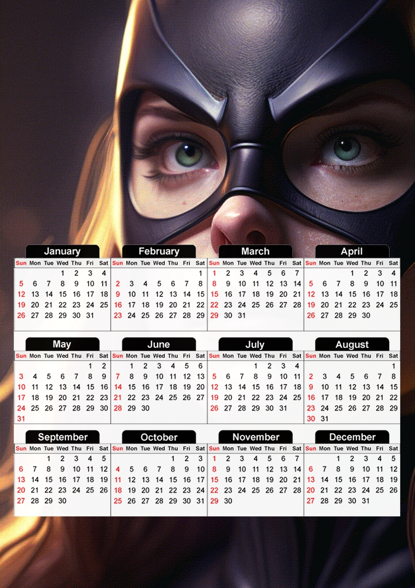  Batgirl for A3 Photo Calendar 30x43cm