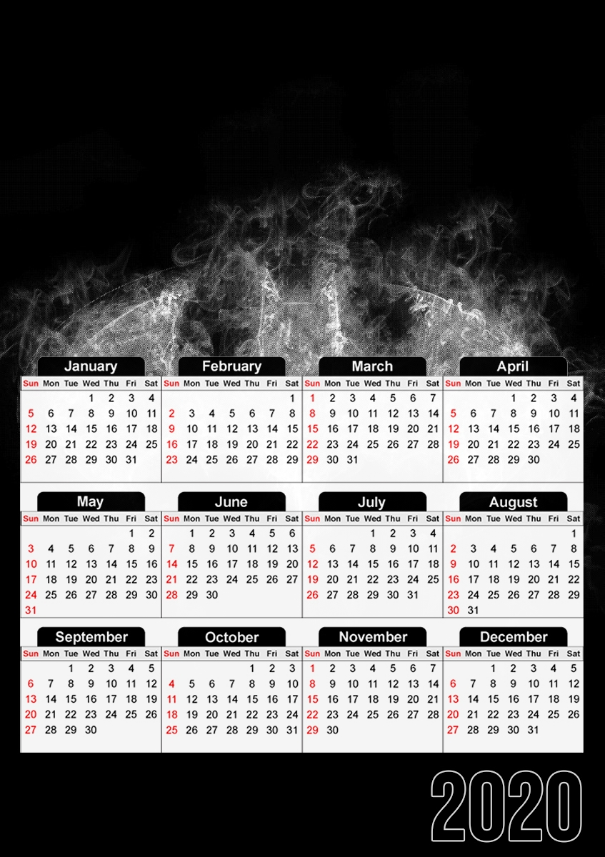  Batsmoke for A3 Photo Calendar 30x43cm