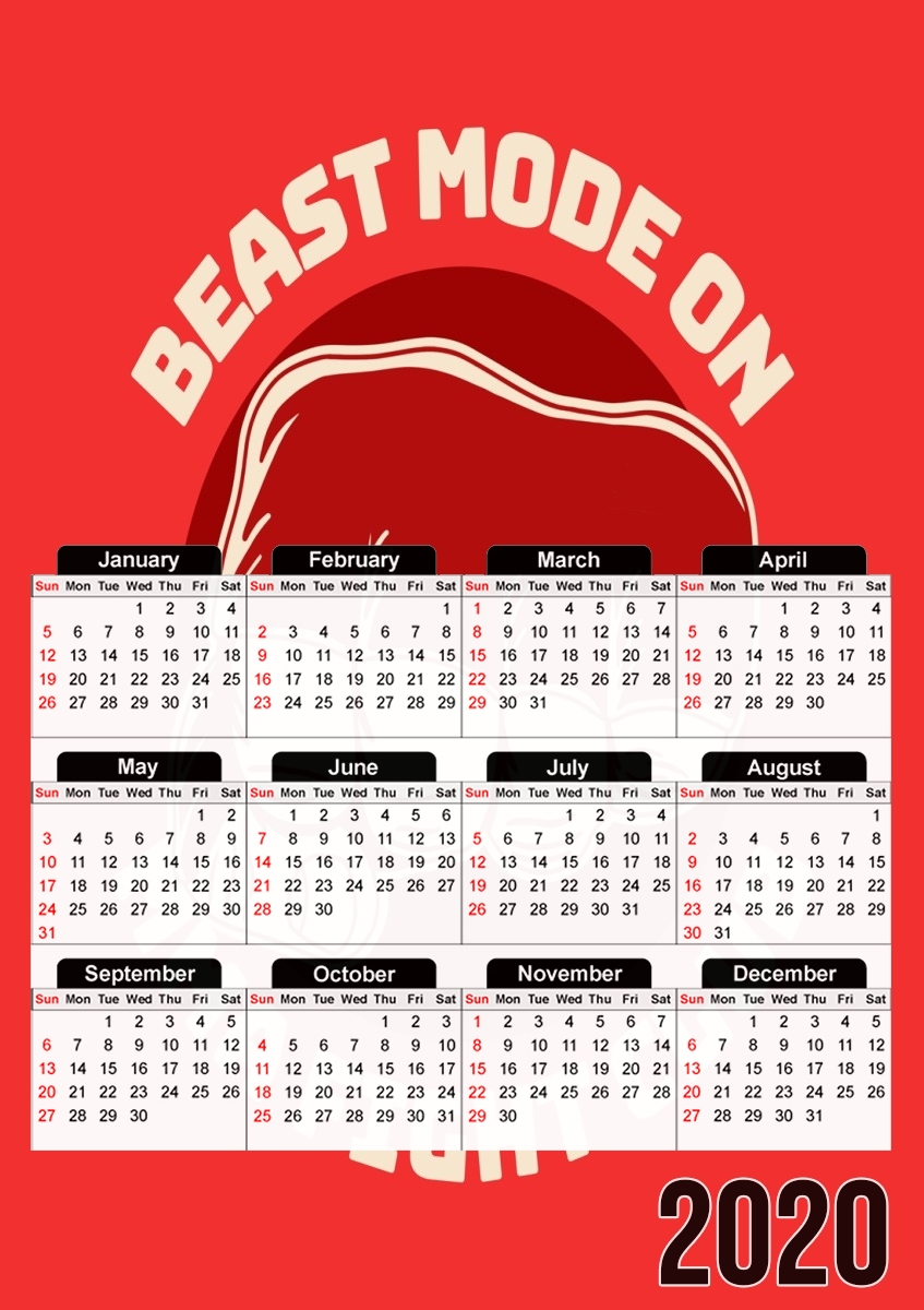  Beast MMA Fight Club for A3 Photo Calendar 30x43cm