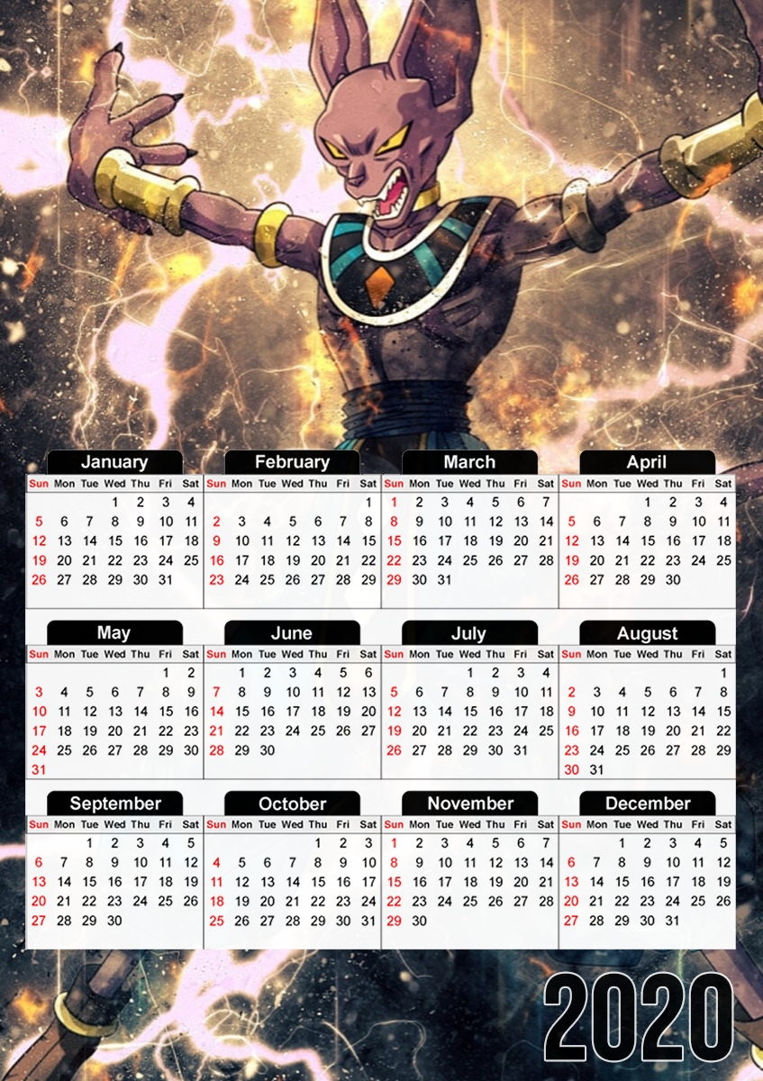  Beerus for A3 Photo Calendar 30x43cm