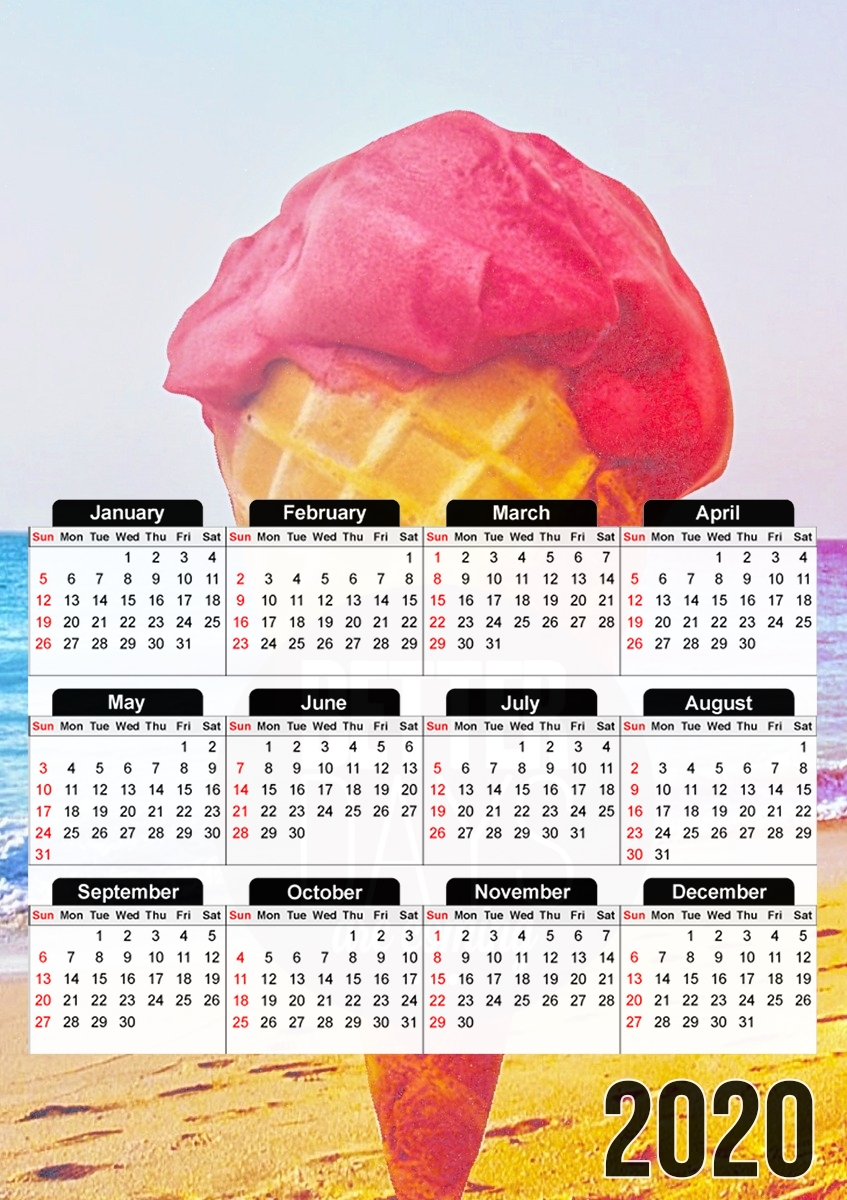  Big Ice Cream for A3 Photo Calendar 30x43cm