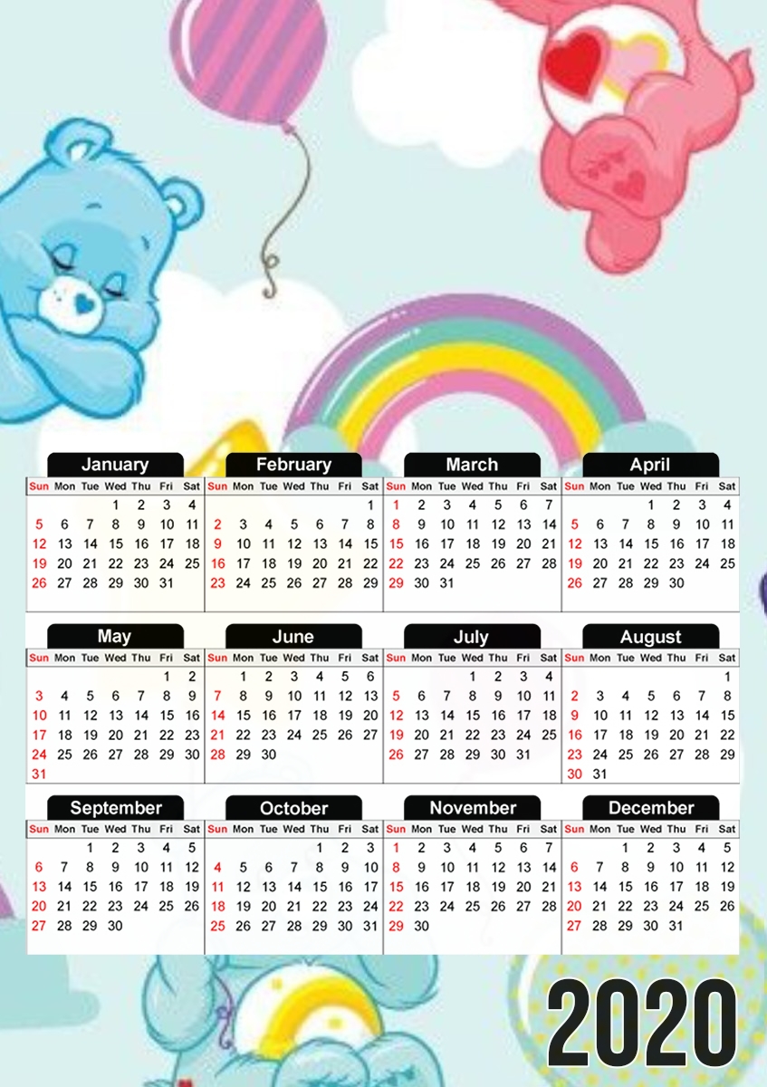  Bisounours for A3 Photo Calendar 30x43cm