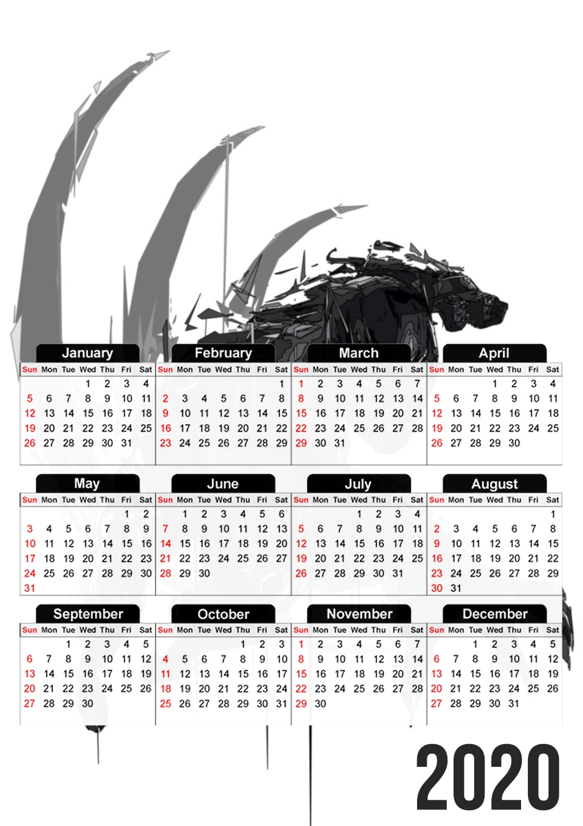  Black Panther claw for A3 Photo Calendar 30x43cm