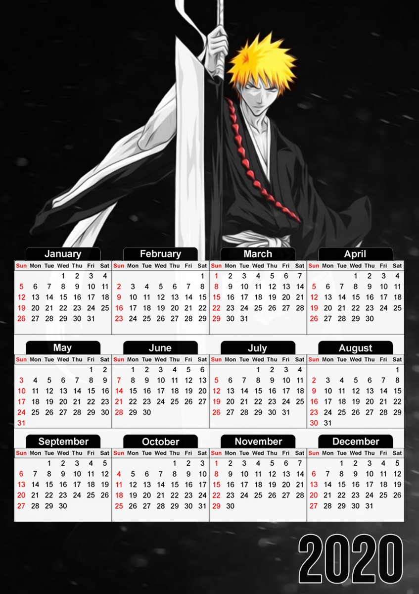  Bleach Ichigo for A3 Photo Calendar 30x43cm