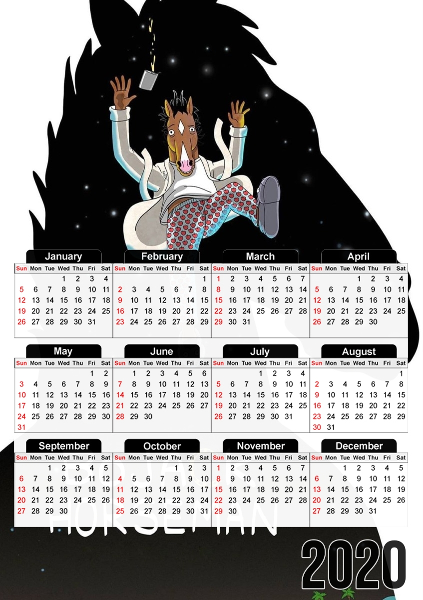  Bojack horseman fanart for A3 Photo Calendar 30x43cm