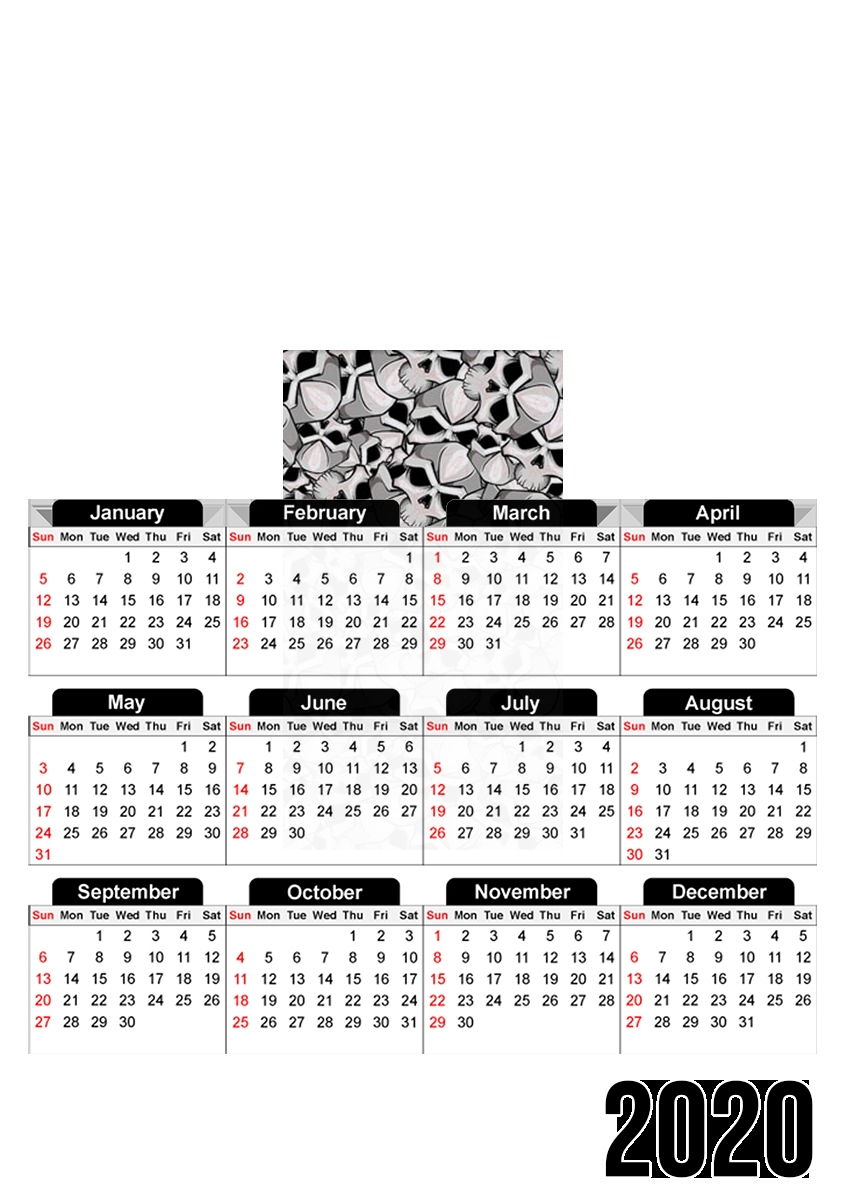  Bones for A3 Photo Calendar 30x43cm