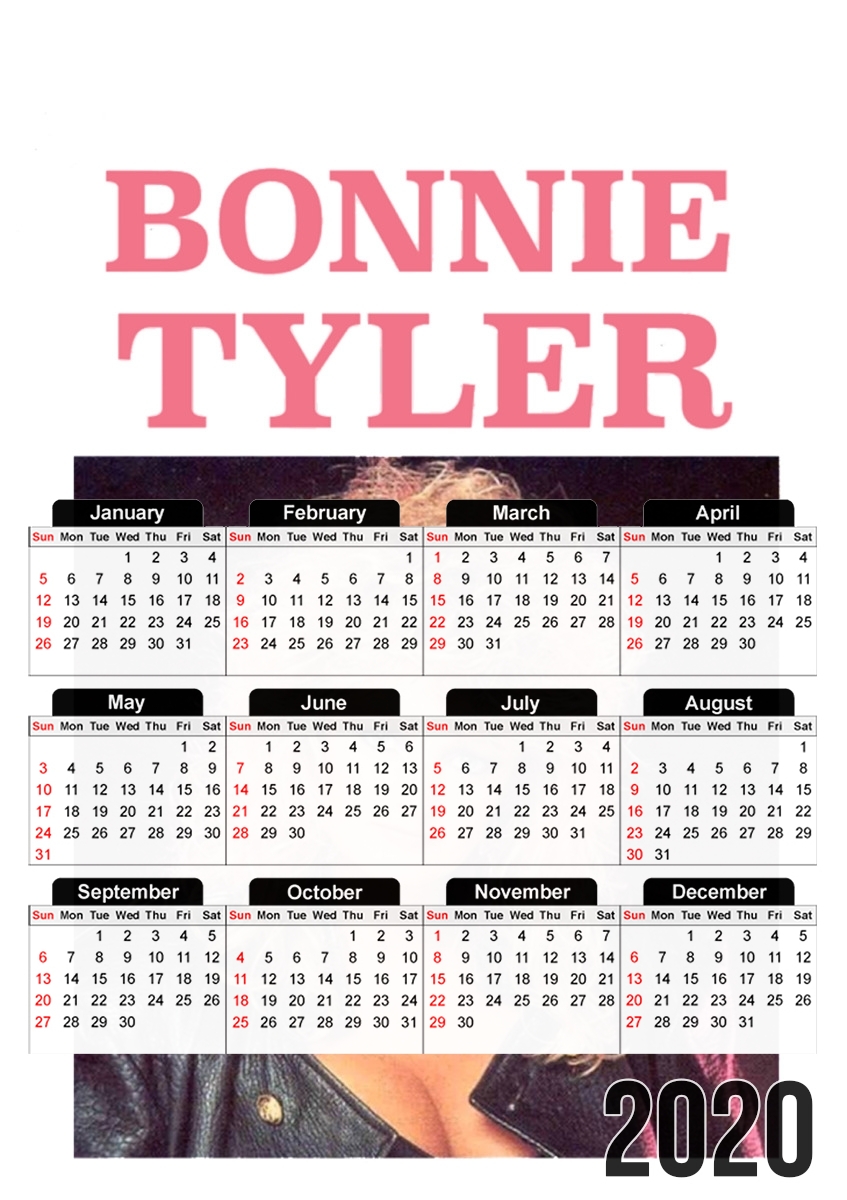  bonnie tyler for A3 Photo Calendar 30x43cm