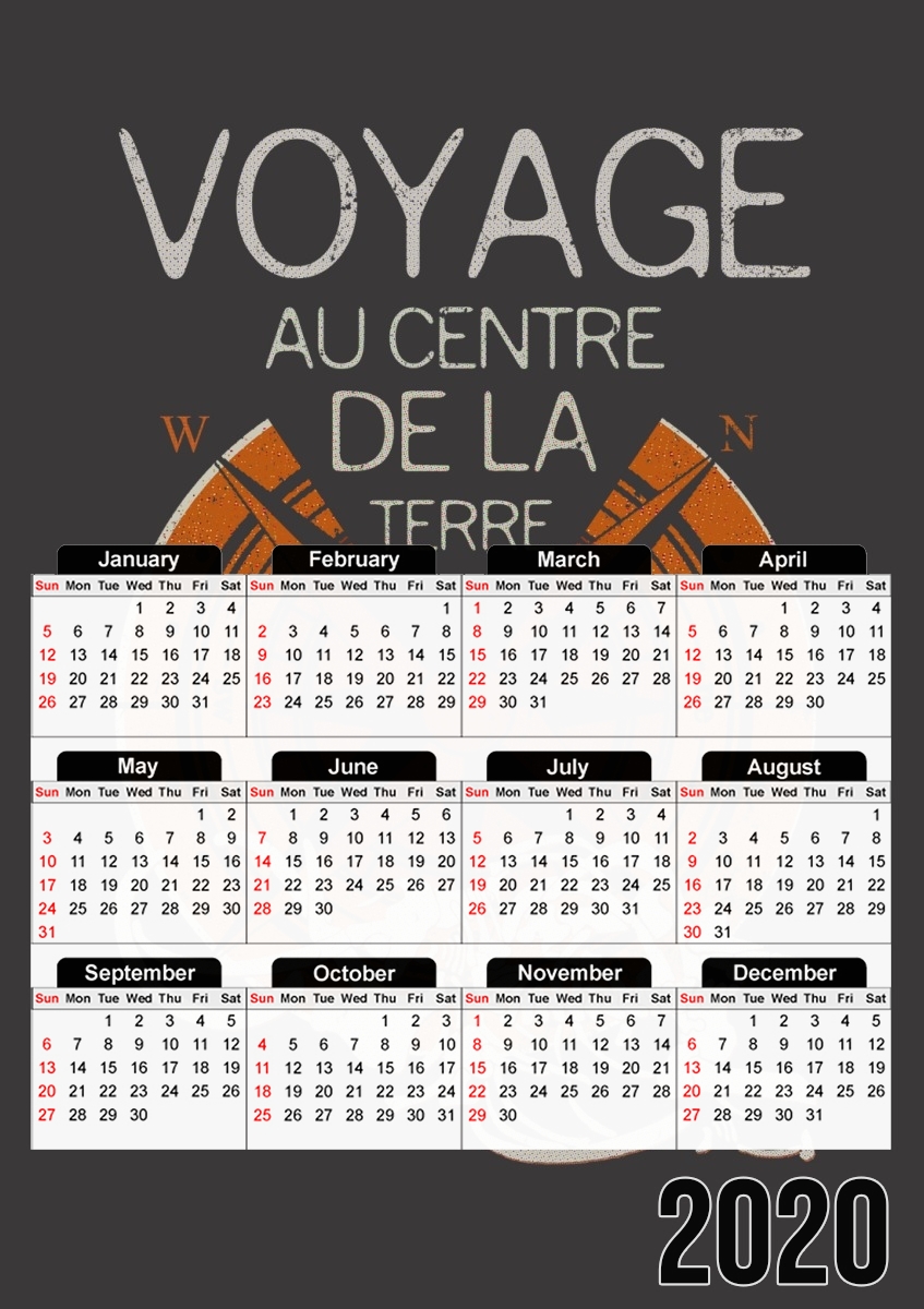  Books Collection: Jules Verne for A3 Photo Calendar 30x43cm