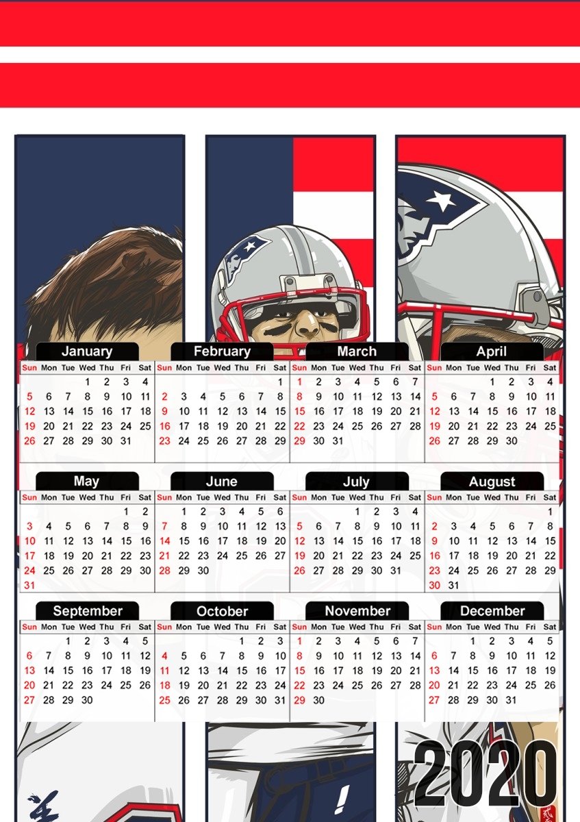  Brady Champion Super Bowl XLIX for A3 Photo Calendar 30x43cm