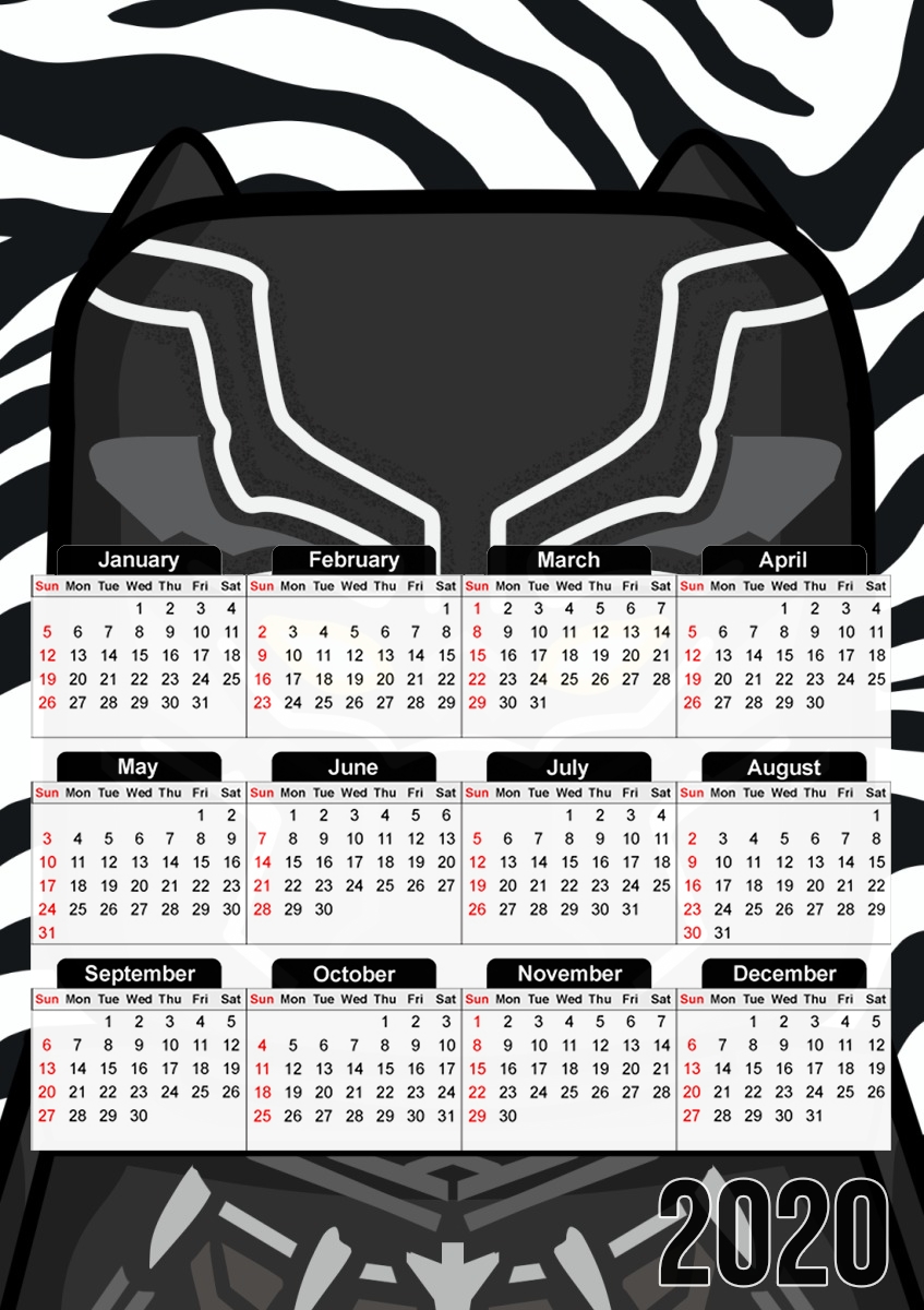  Bricks Black Panther for A3 Photo Calendar 30x43cm