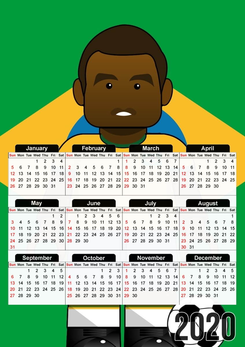  Bricks Collection: Brasil Edson for A3 Photo Calendar 30x43cm