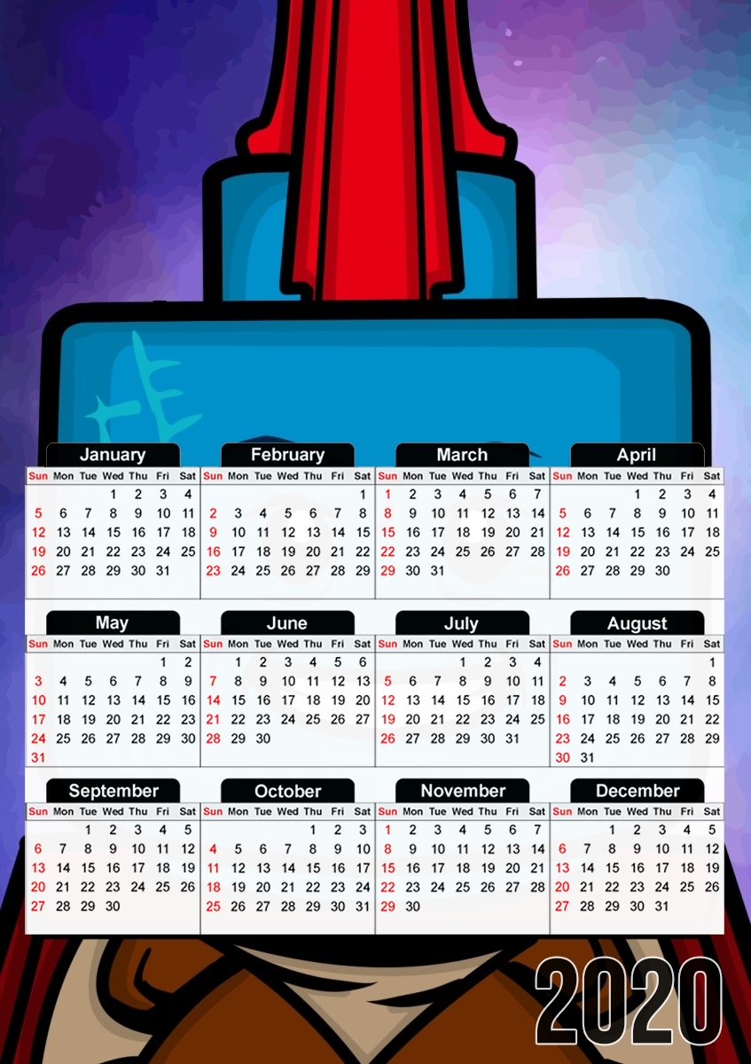  Bricks Yondu Udonta for A3 Photo Calendar 30x43cm