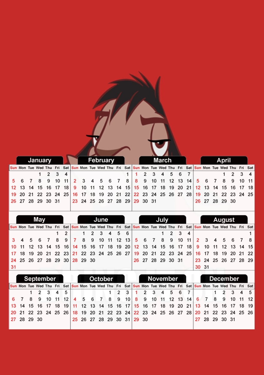  Bring it on Emperor Kuzco for A3 Photo Calendar 30x43cm