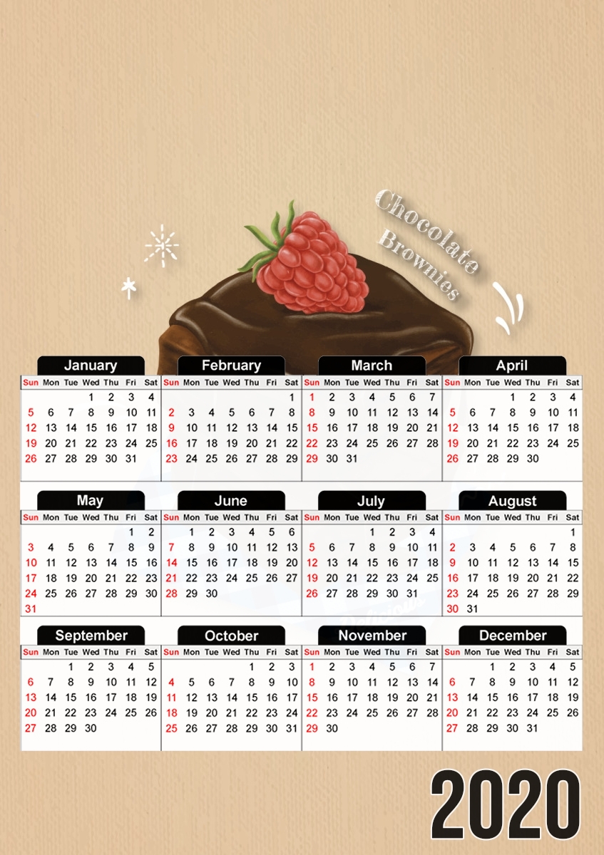  Brownie Chocolate for A3 Photo Calendar 30x43cm