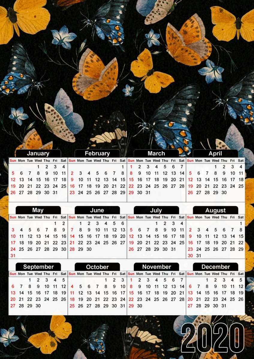  Butterflies II for A3 Photo Calendar 30x43cm