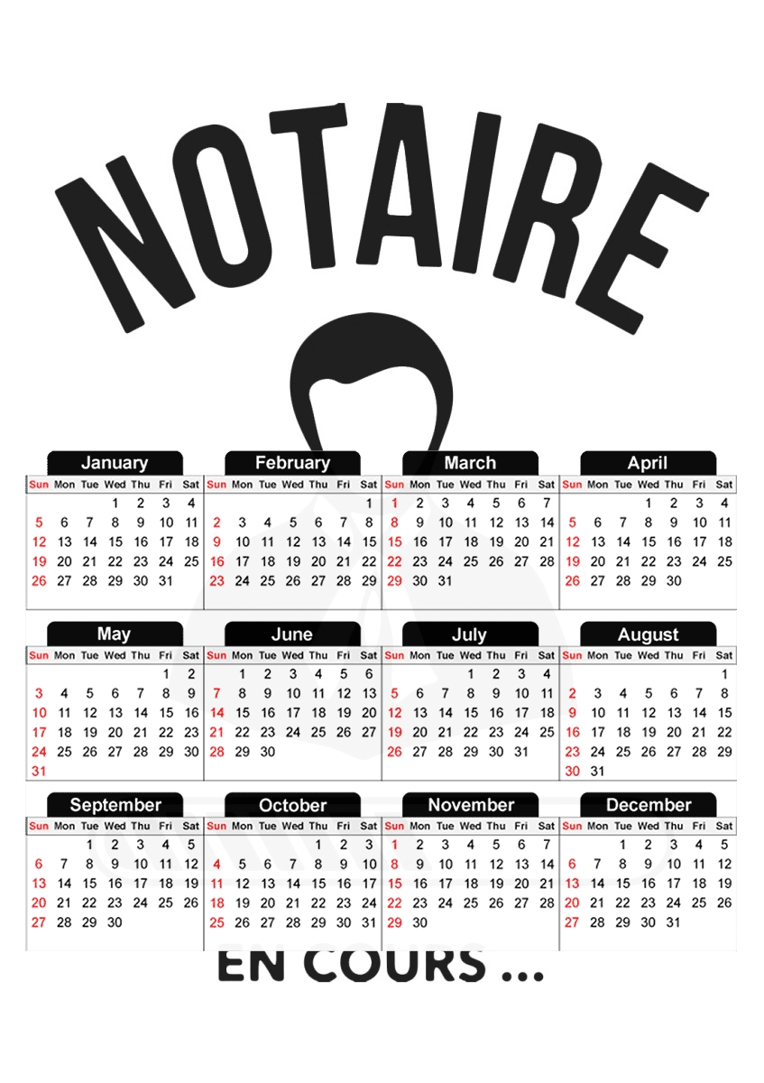  Cadeau etudiant droit notaire for A3 Photo Calendar 30x43cm