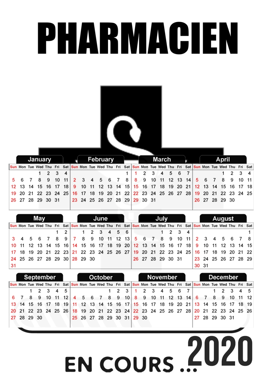  Cadeau etudiant Pharmacien en cours for A3 Photo Calendar 30x43cm