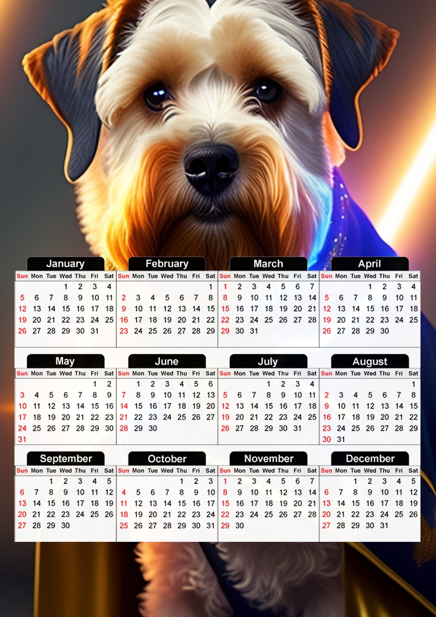  Cairn terrier for A3 Photo Calendar 30x43cm