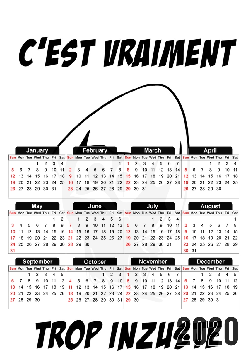  Calimero Vraiment trop inzuste for A3 Photo Calendar 30x43cm