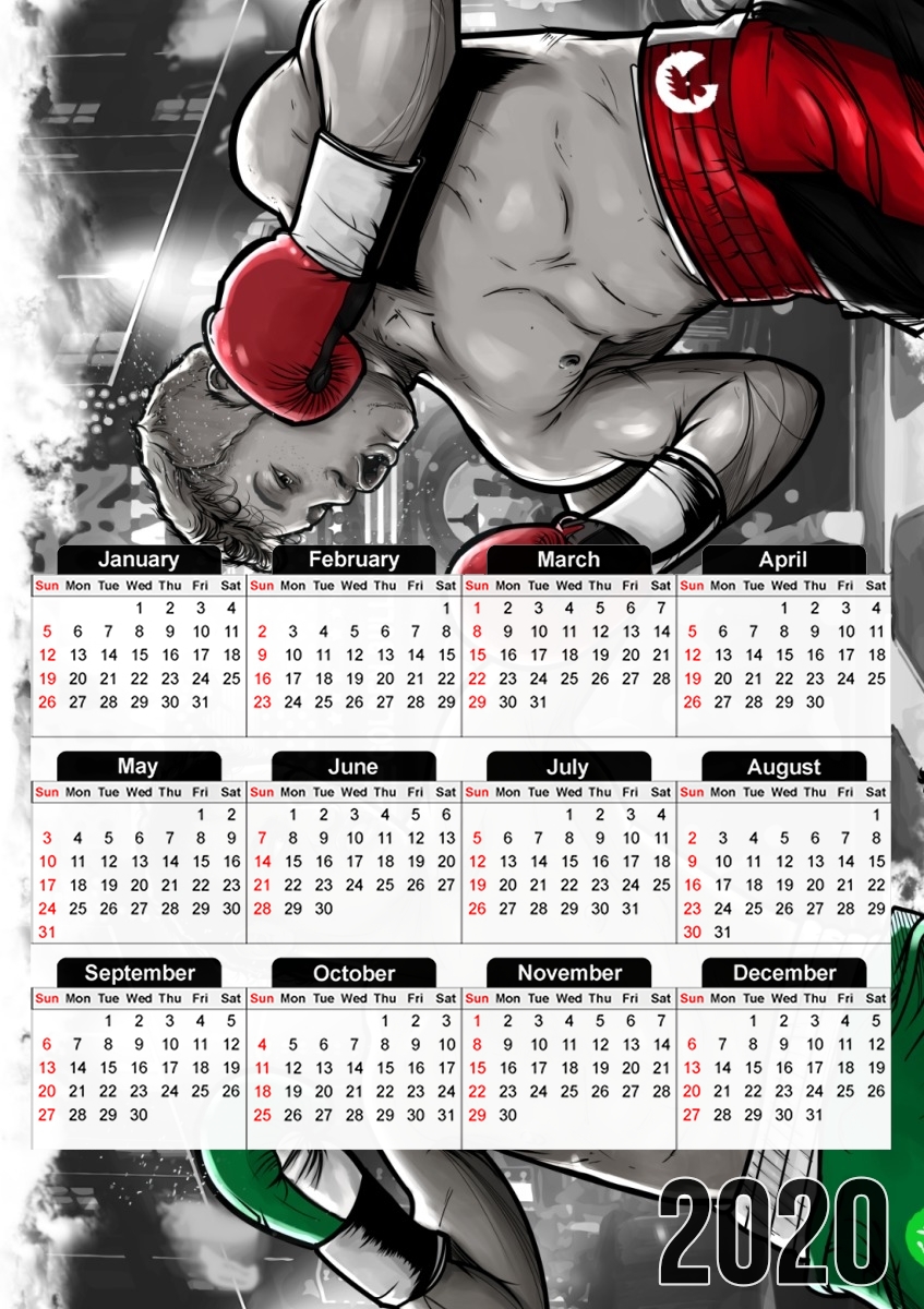  Canelo vs Chavez Jr CincodeMayo  for A3 Photo Calendar 30x43cm