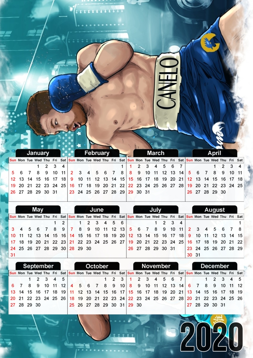  Canelo vs Golovkin 16 September for A3 Photo Calendar 30x43cm