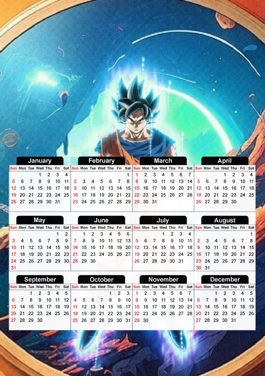  Capsule Saiyan for A3 Photo Calendar 30x43cm