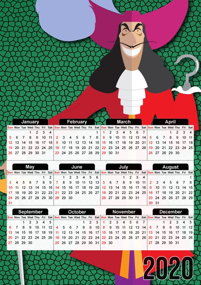  Captain Hook for A3 Photo Calendar 30x43cm