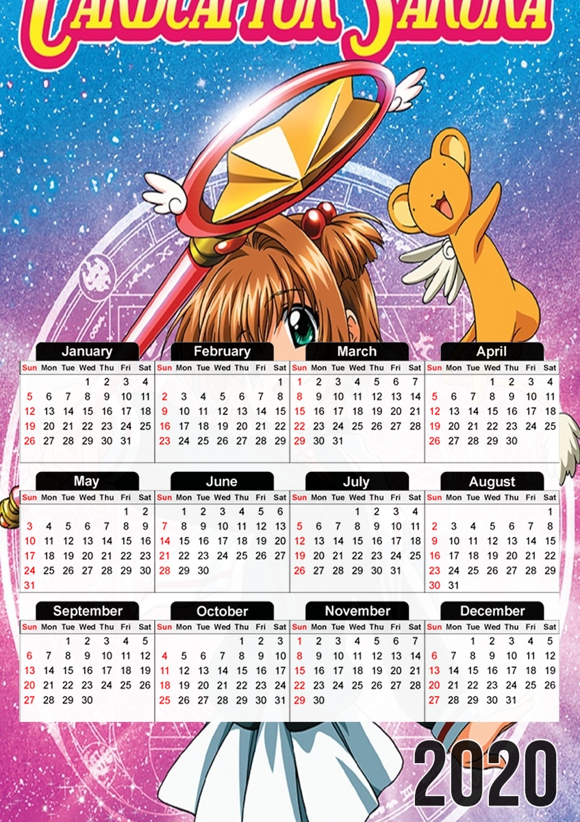  Card Captor Sakura for A3 Photo Calendar 30x43cm