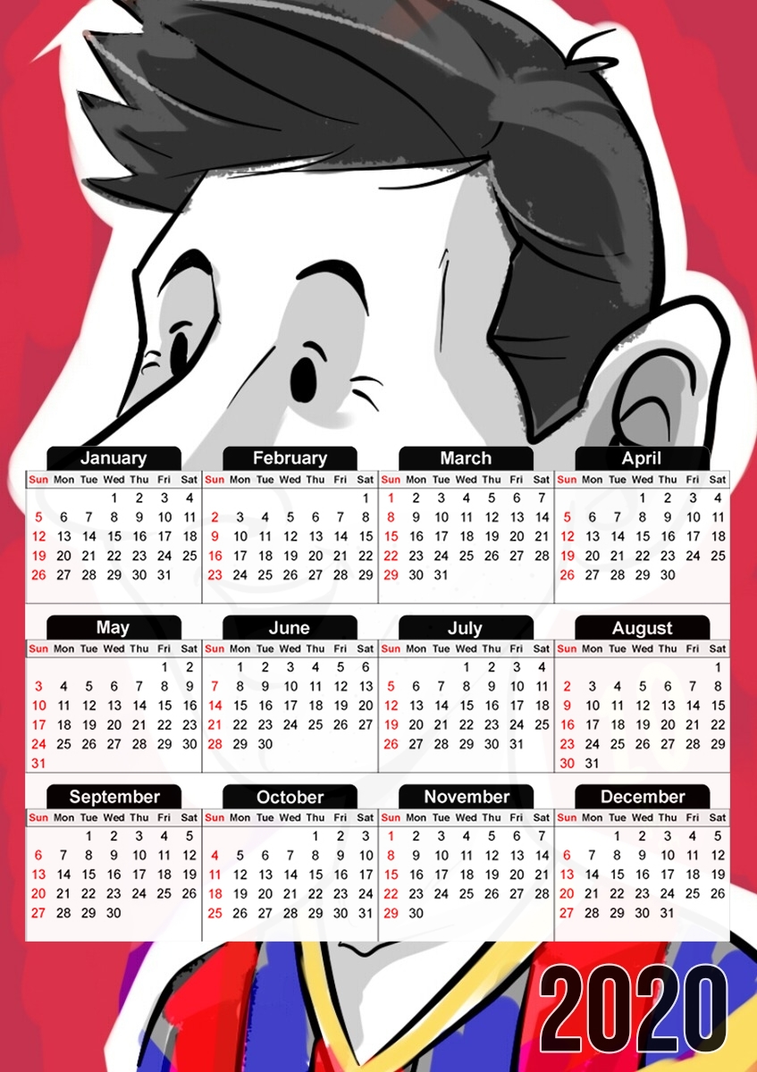  cartoonmessi for A3 Photo Calendar 30x43cm