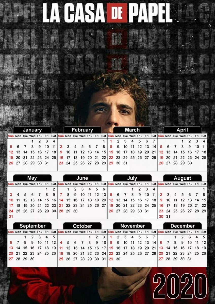  Casa de papel Rio for A3 Photo Calendar 30x43cm