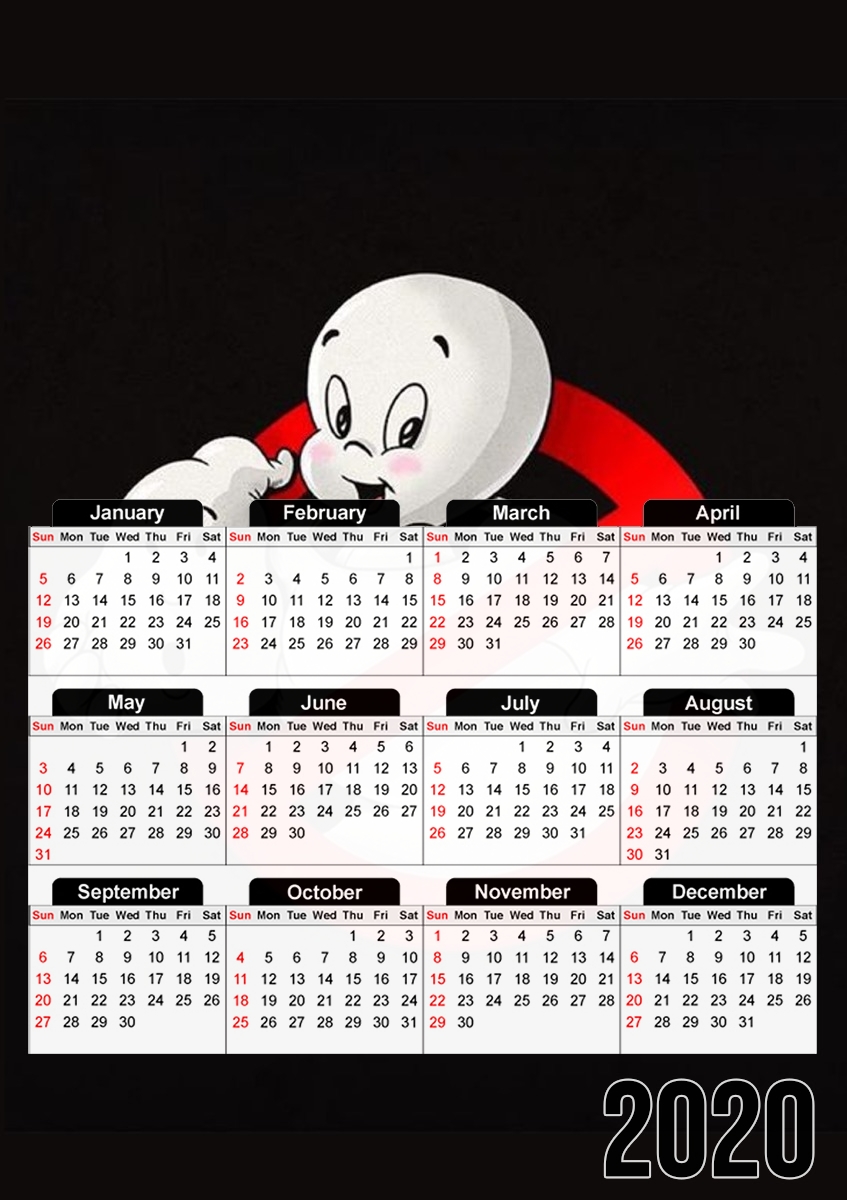  Casper x ghostbuster mashup for A3 Photo Calendar 30x43cm