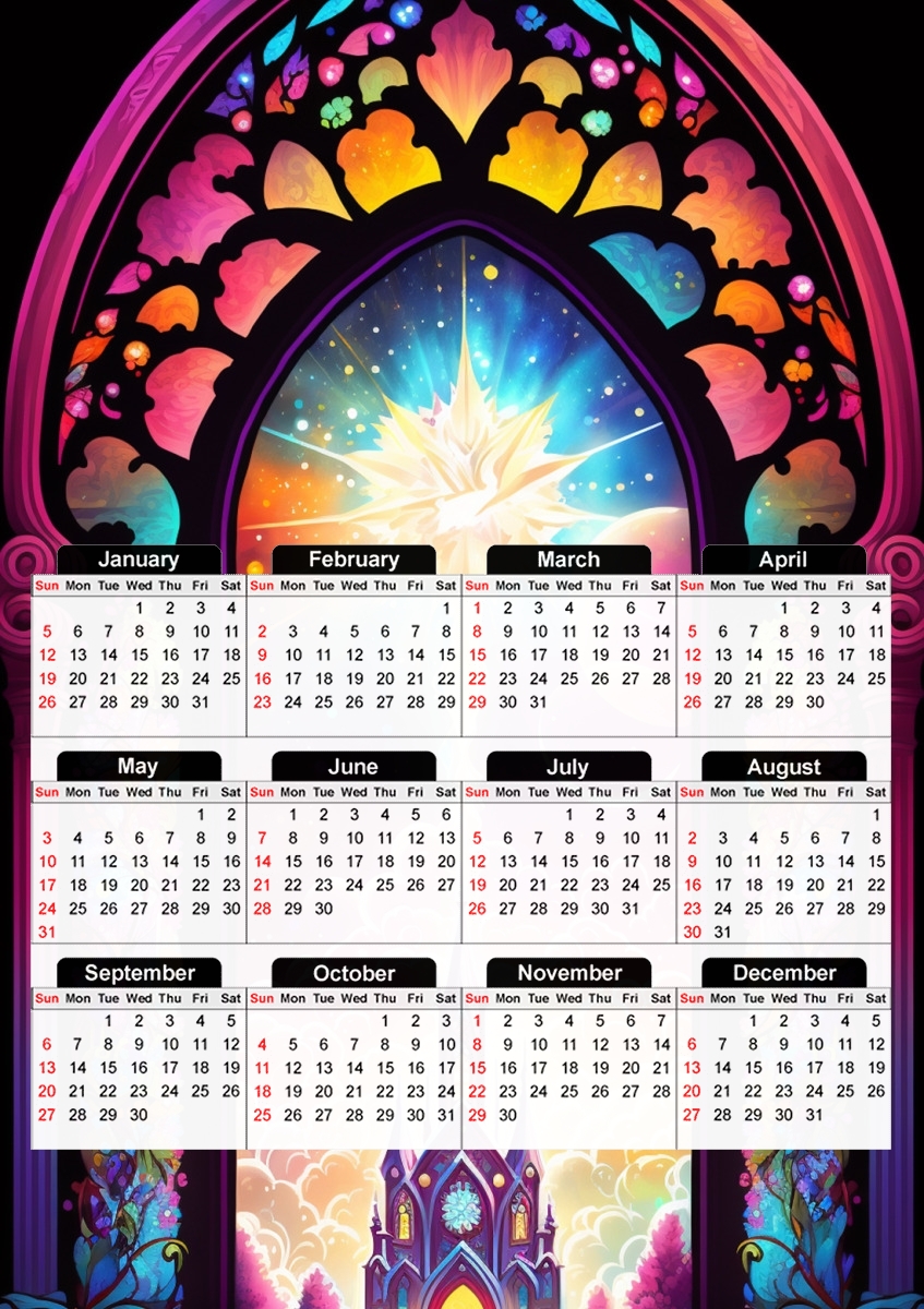  CASTTLE Crystal for A3 Photo Calendar 30x43cm