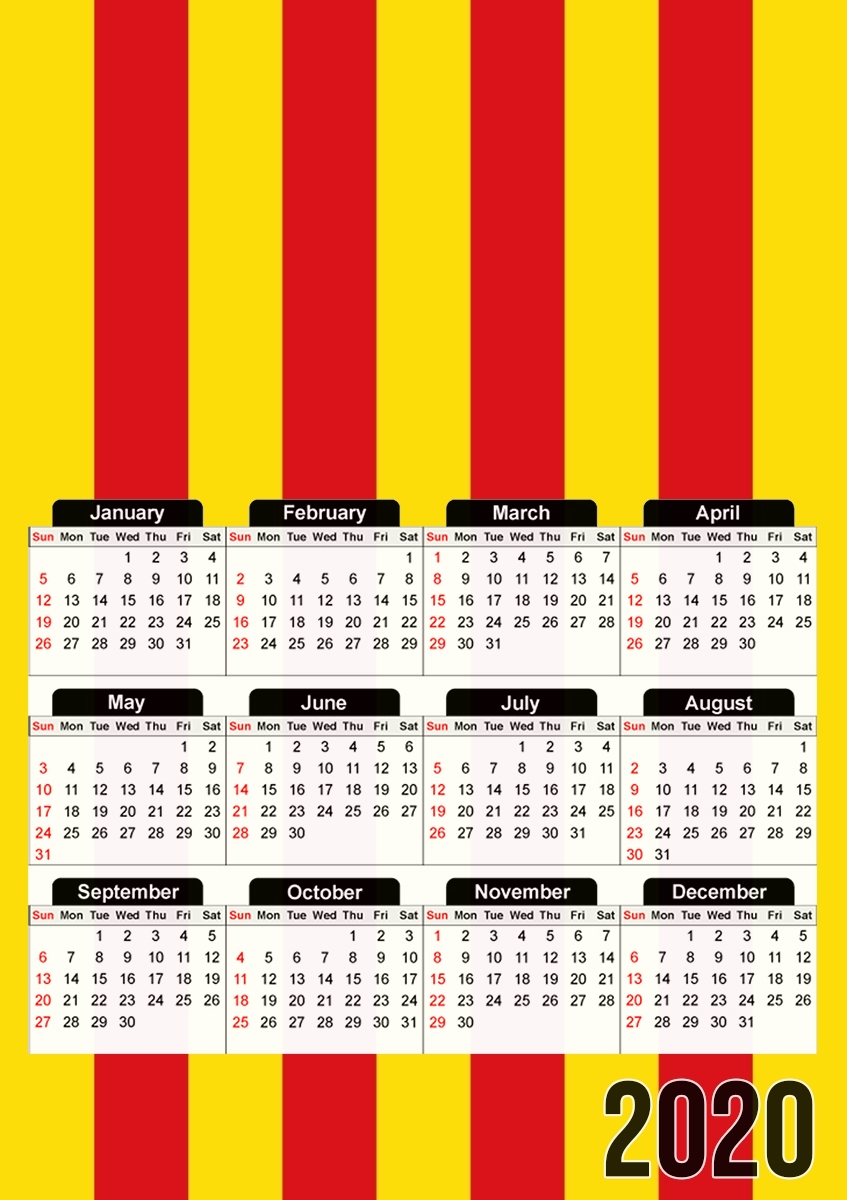  Catalonia for A3 Photo Calendar 30x43cm
