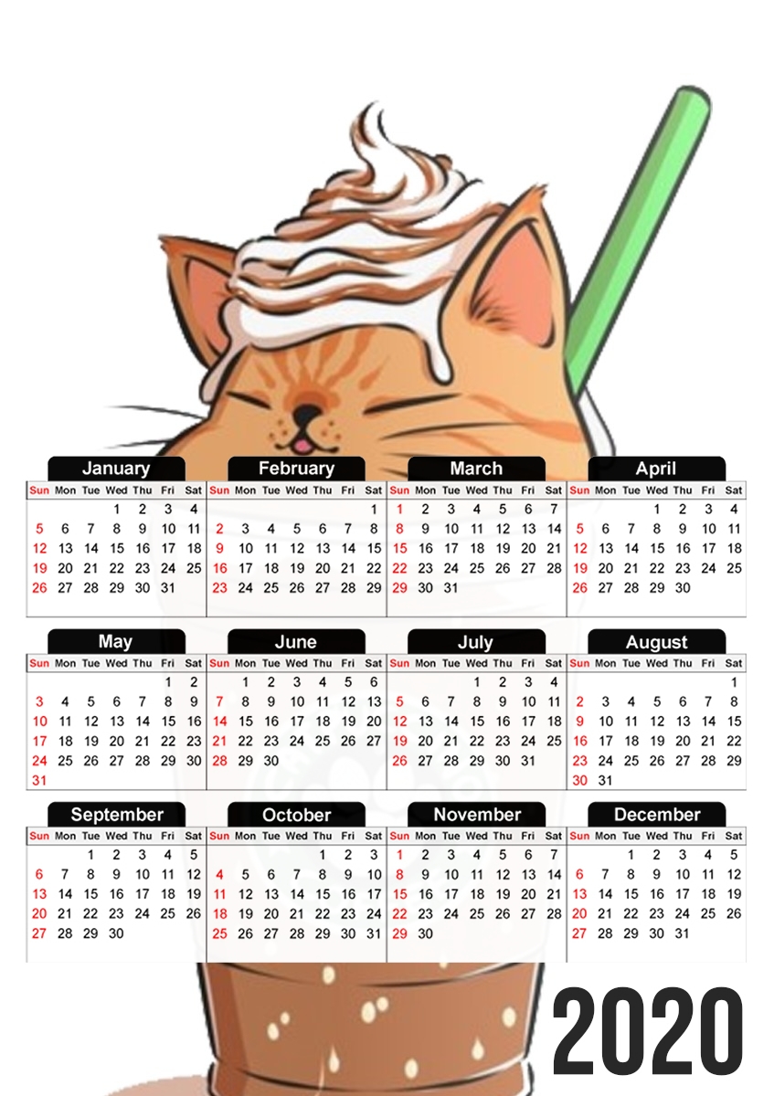  Catpuccino Caramel for A3 Photo Calendar 30x43cm