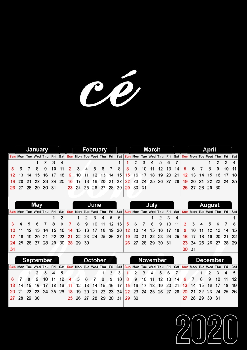  ce ton destain for A3 Photo Calendar 30x43cm