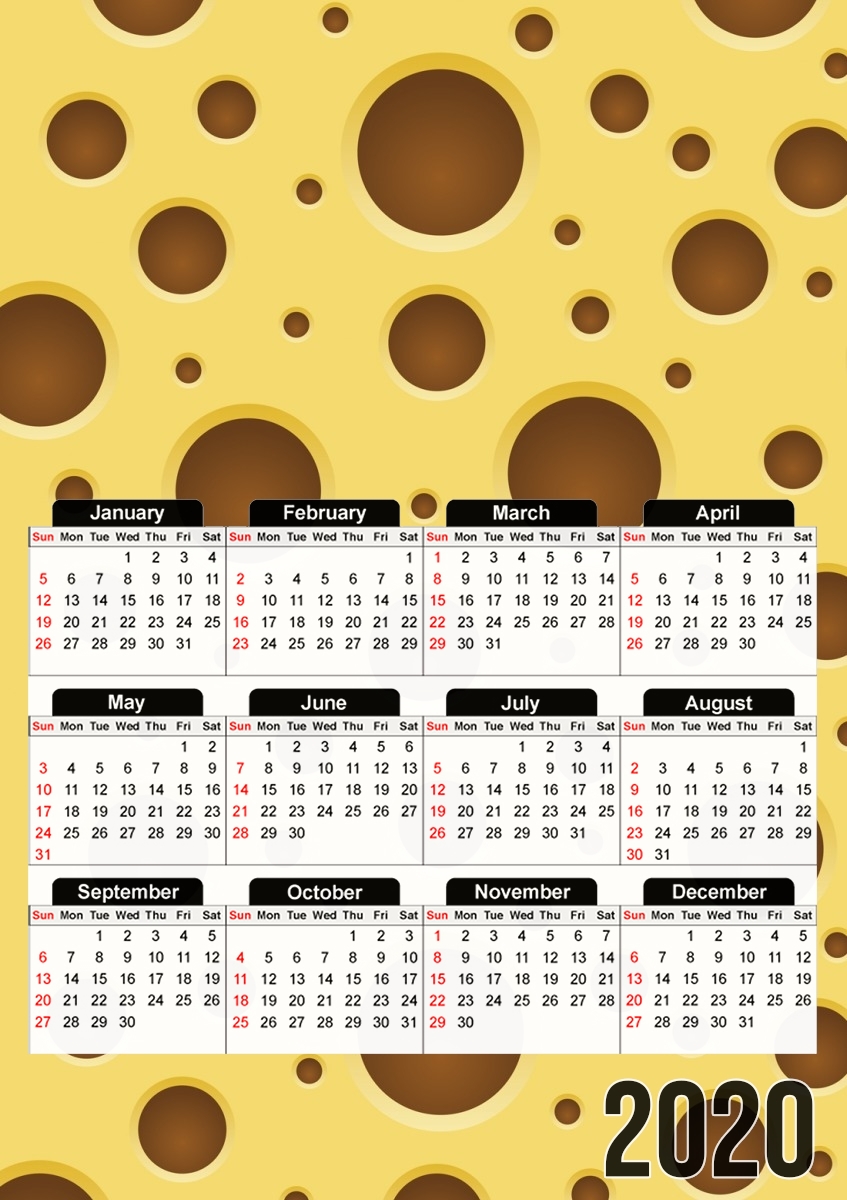  Cheese for A3 Photo Calendar 30x43cm