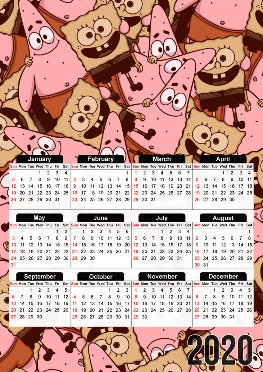  Chocolate Bob and Patrick for A3 Photo Calendar 30x43cm