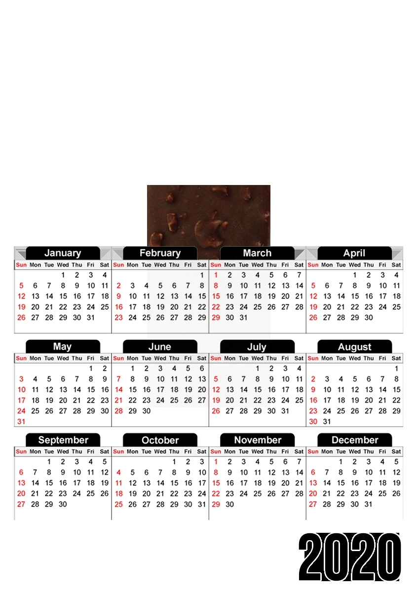  Chocolate Ice for A3 Photo Calendar 30x43cm