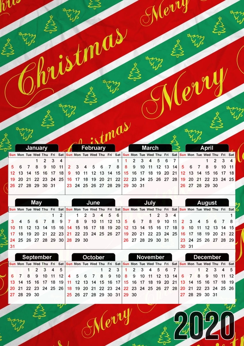  Christmas Wrapping Paper for A3 Photo Calendar 30x43cm