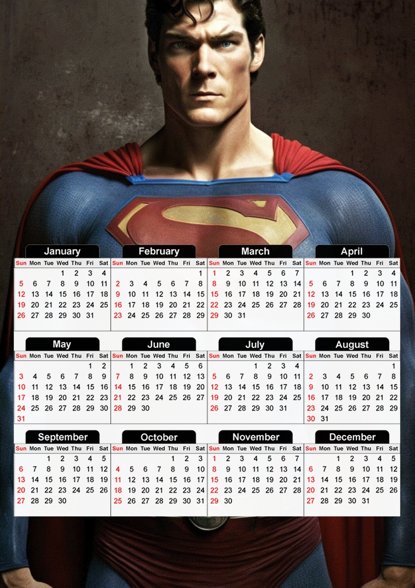  Christopher Reeve for A3 Photo Calendar 30x43cm